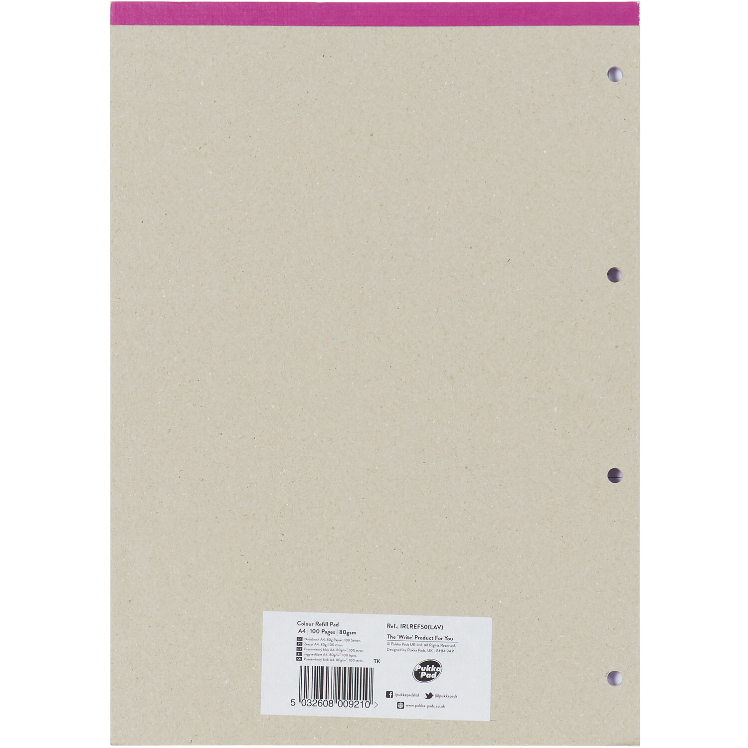 Pukka Irlen A4 Refill Pad - Lavender Image 4