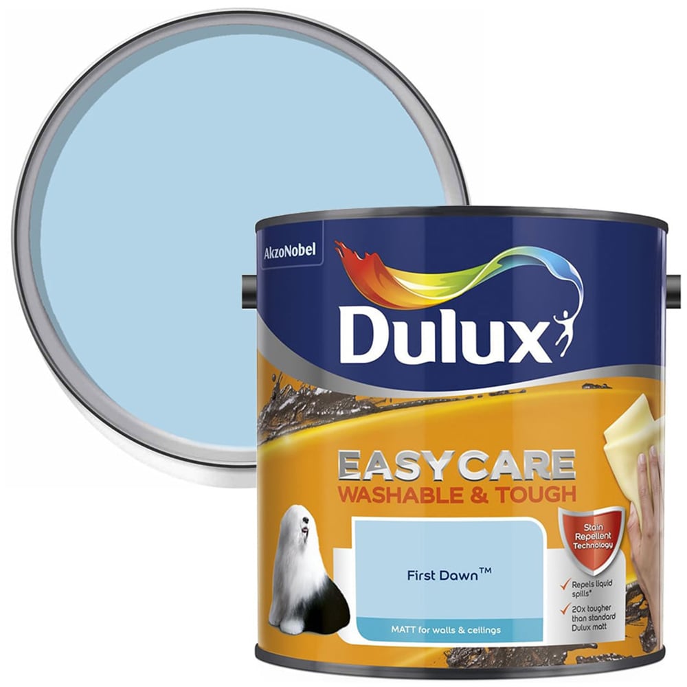 Dulux Easycare Washable & Tough First Dawn Matt Emulsion Paint 2.5L Image 1