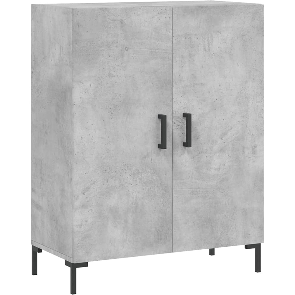 vidaXL 4 Door Concrete Grey Tall Highboard Image 7