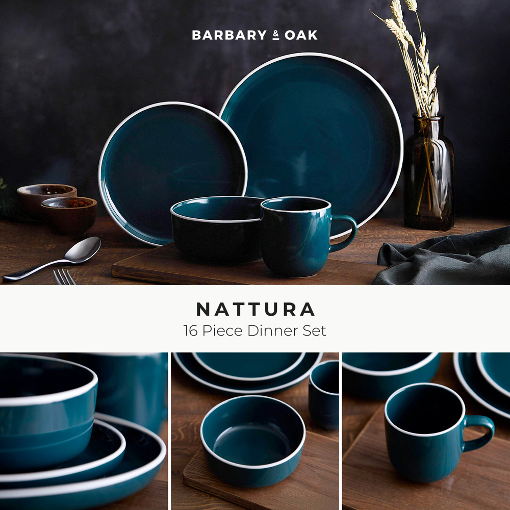 Barbary & Oak Nattura 16 Piece Agave Stoneware Dinner Set Image 2