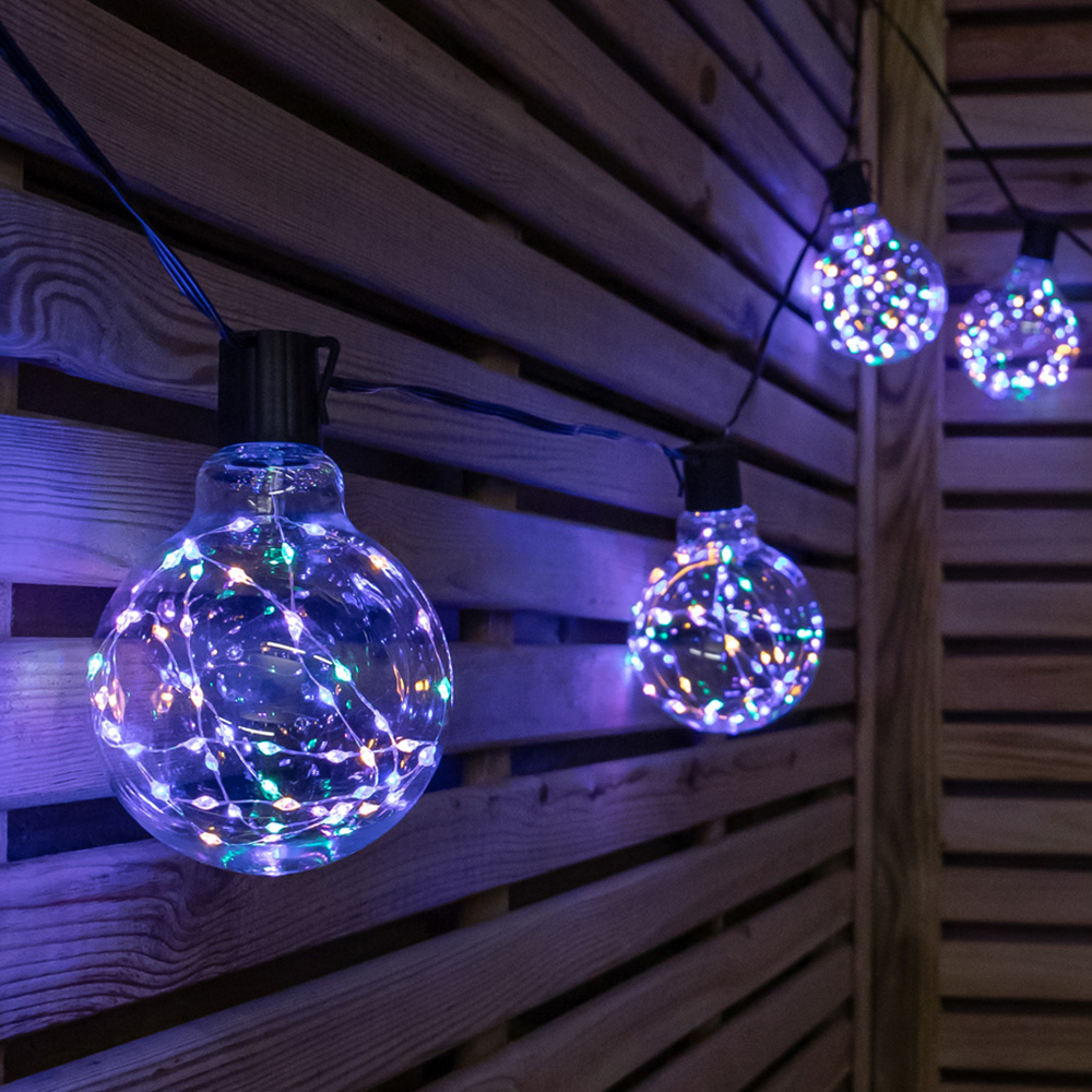 Samuel Alexander 20 Multicoloured LED Connectable Galaxy Festoon Firefly Christmas String Light 9.5m Image 1