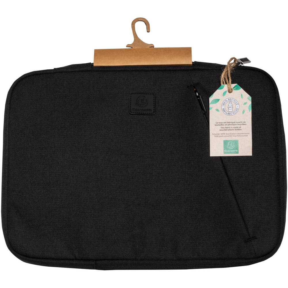 Exacompta Black 13-14 inch Padded Laptop Sleeve Image 2