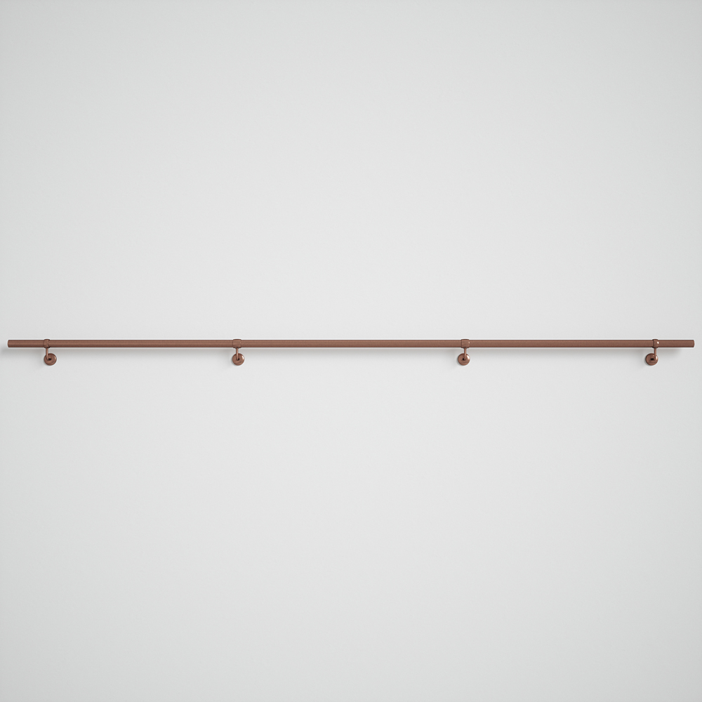 Forgeworks Antique Copper Stair Hand Rail Kit 3.6m Image 2