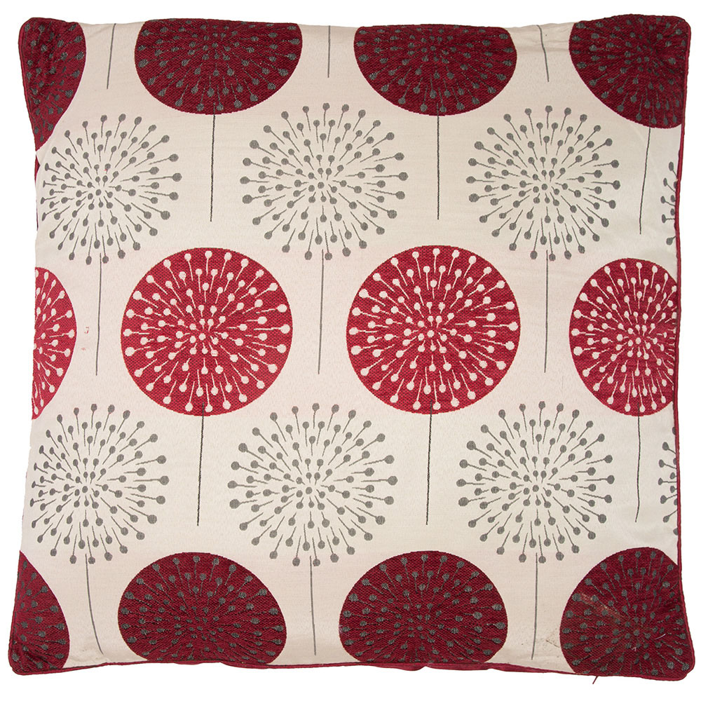 Divante Dandy Red Chenille Cushion 60cm Image