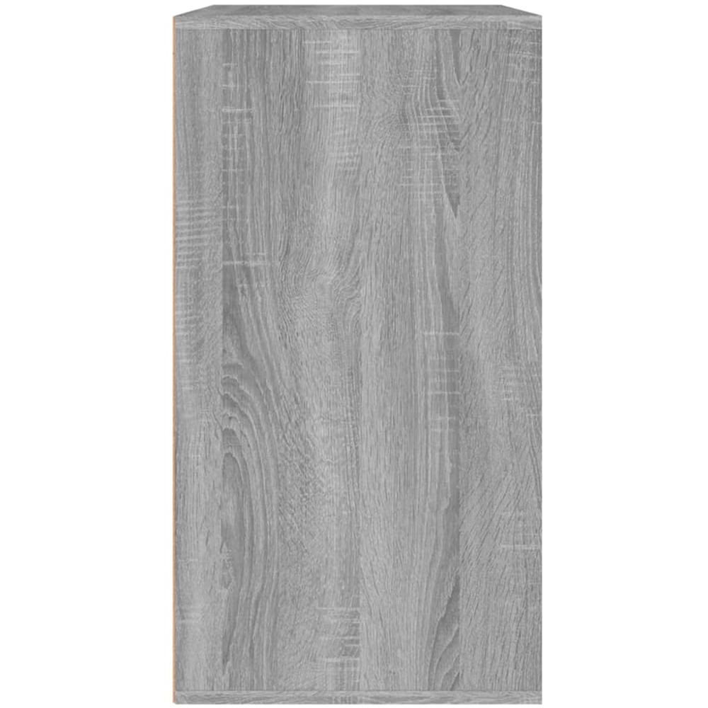 vidaXL Single Drawer 3 Shelf Grey Sonoma Cosmetic Cabinet Image 6