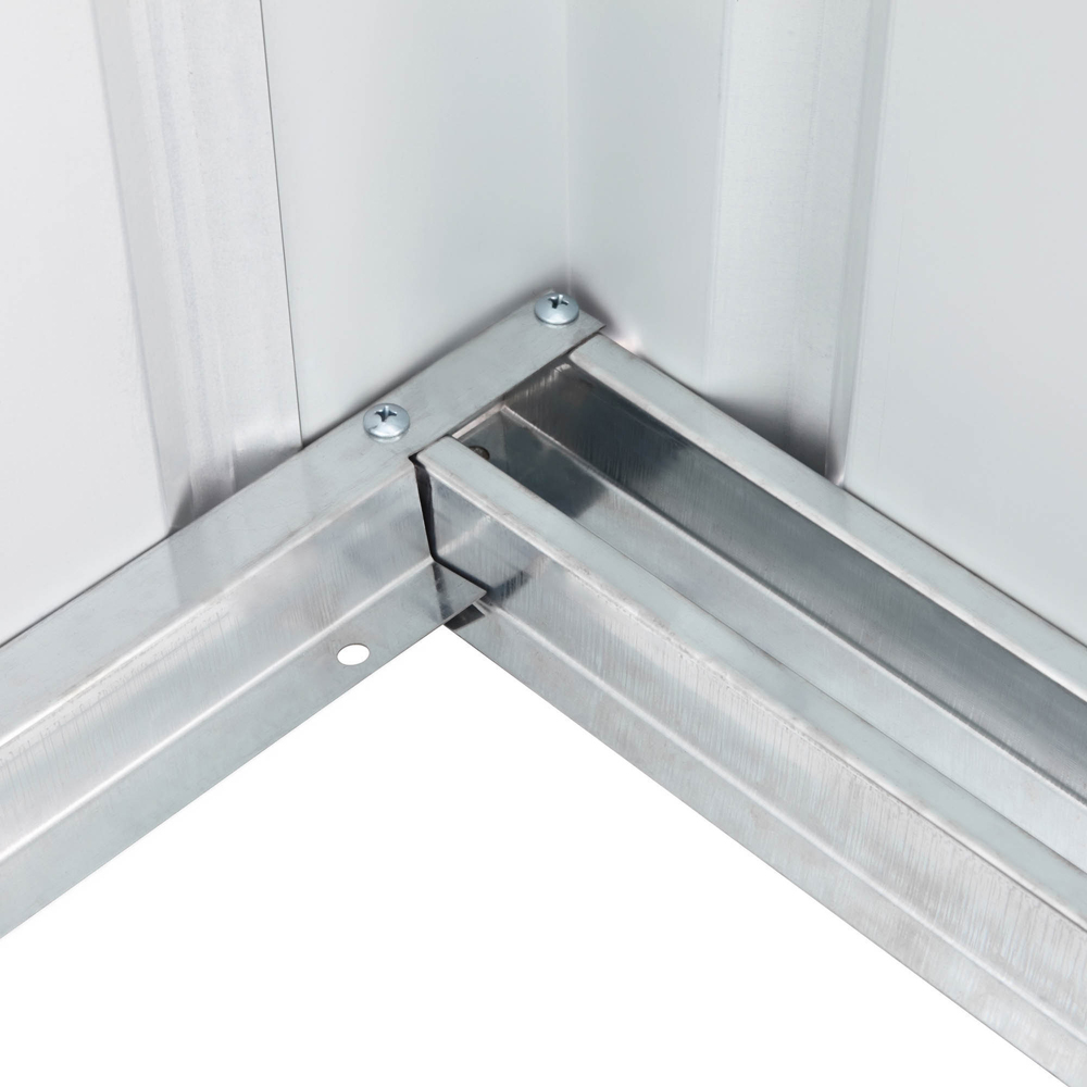 Globel 10 x 10ft 2 Door Green Metal Apex Garden Shed Image 6