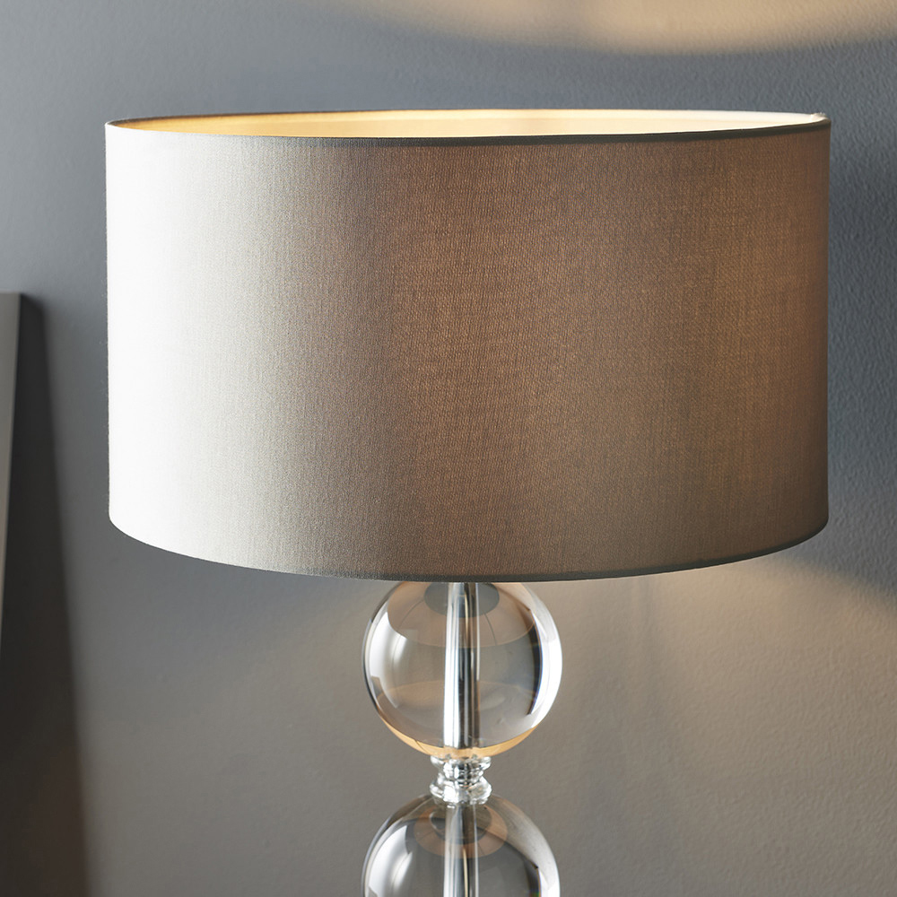 Merano Ortisei Clear Crystal and Chrome Plate Table Lamp Image 4