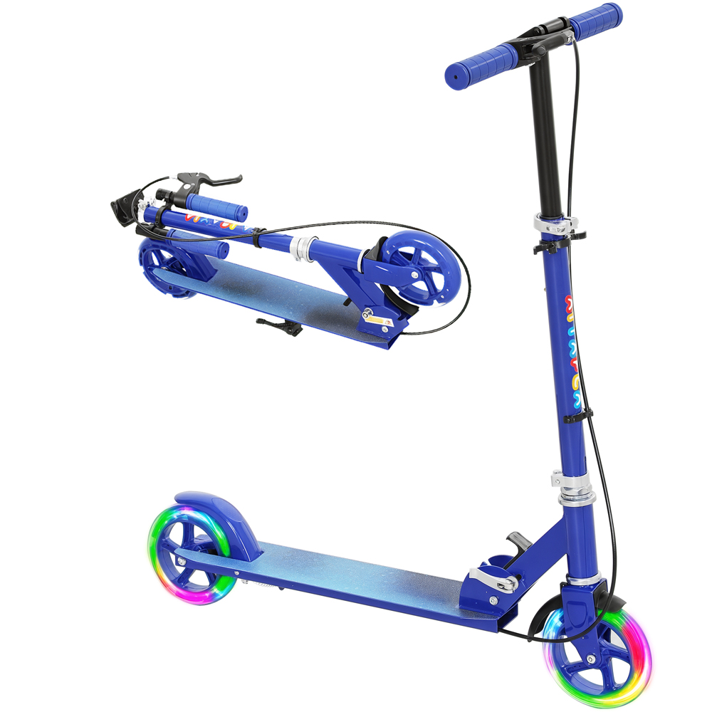 Tommy Toys AIYAPLAY Blue Adjustable Handle Folding Kids Kick Scooter Image 3