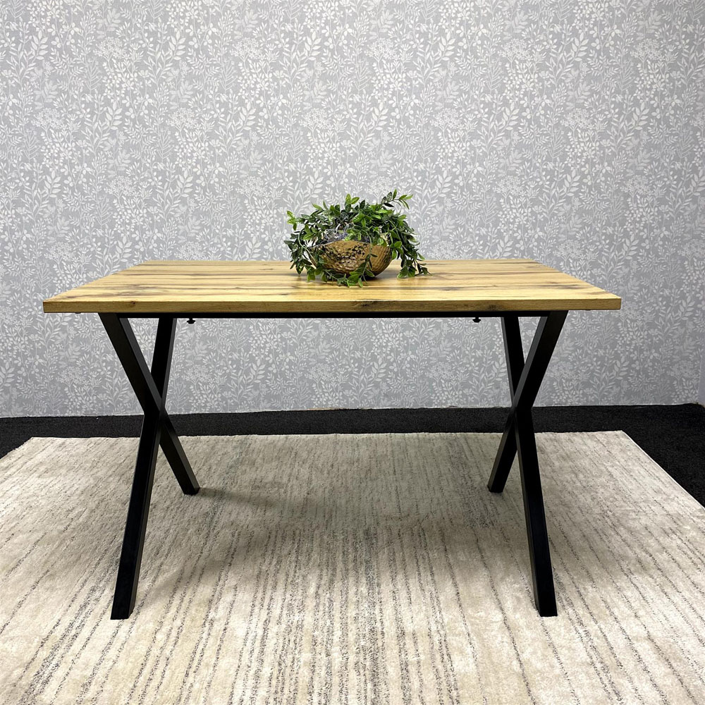 Kosy Koala 4 Seater Faux Leather Wooden Dining Set White Image 4