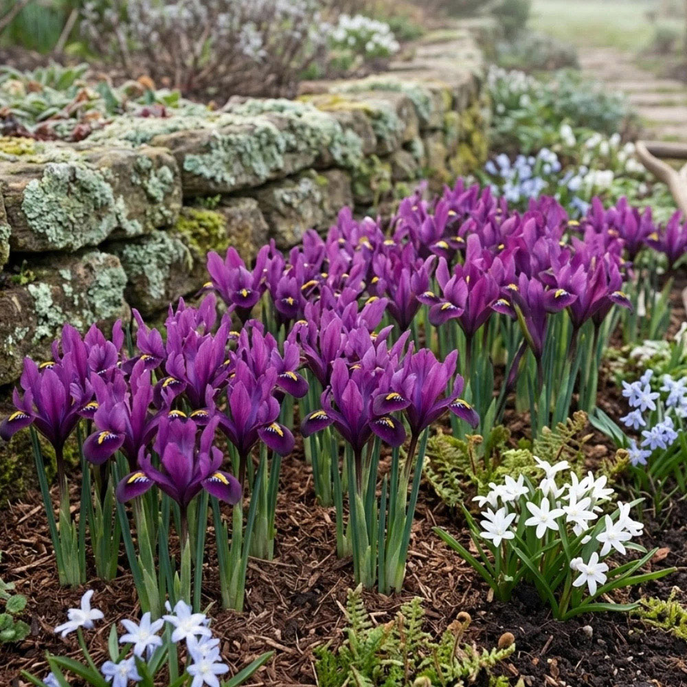 Thompson and Morgan Iris Reticulata Purple Hill Autumn Planting Bulb 20 Pack Image 2