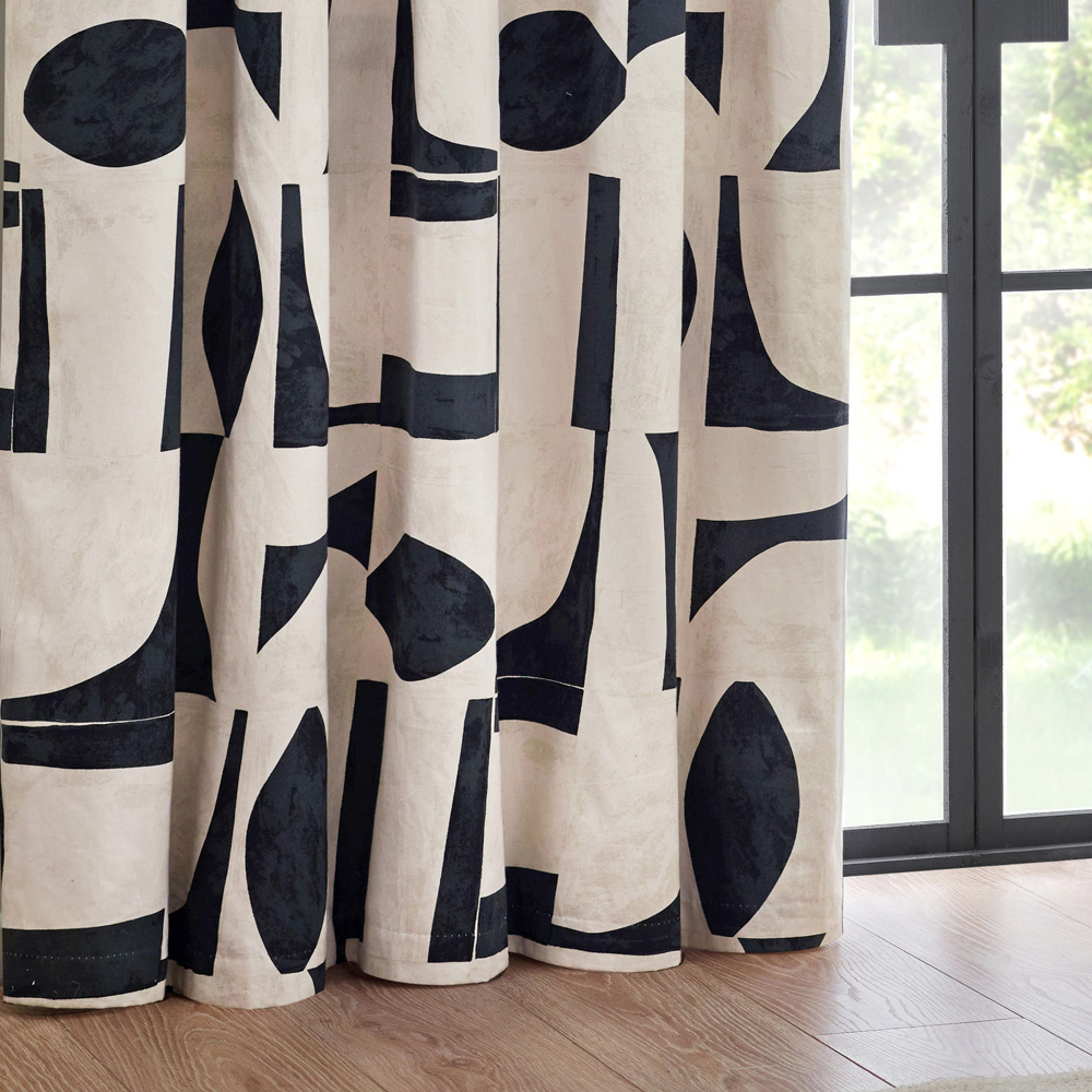 Hoem Carro Dusk Abstract Eyelet Curtains 229 x 229cm Image 3