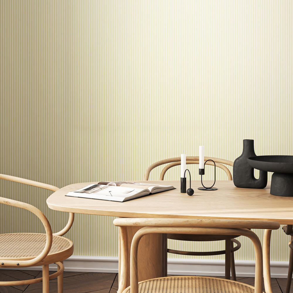 Hoopla Walls Elegance Tiny Stripe Willow Wallpaper Image 2