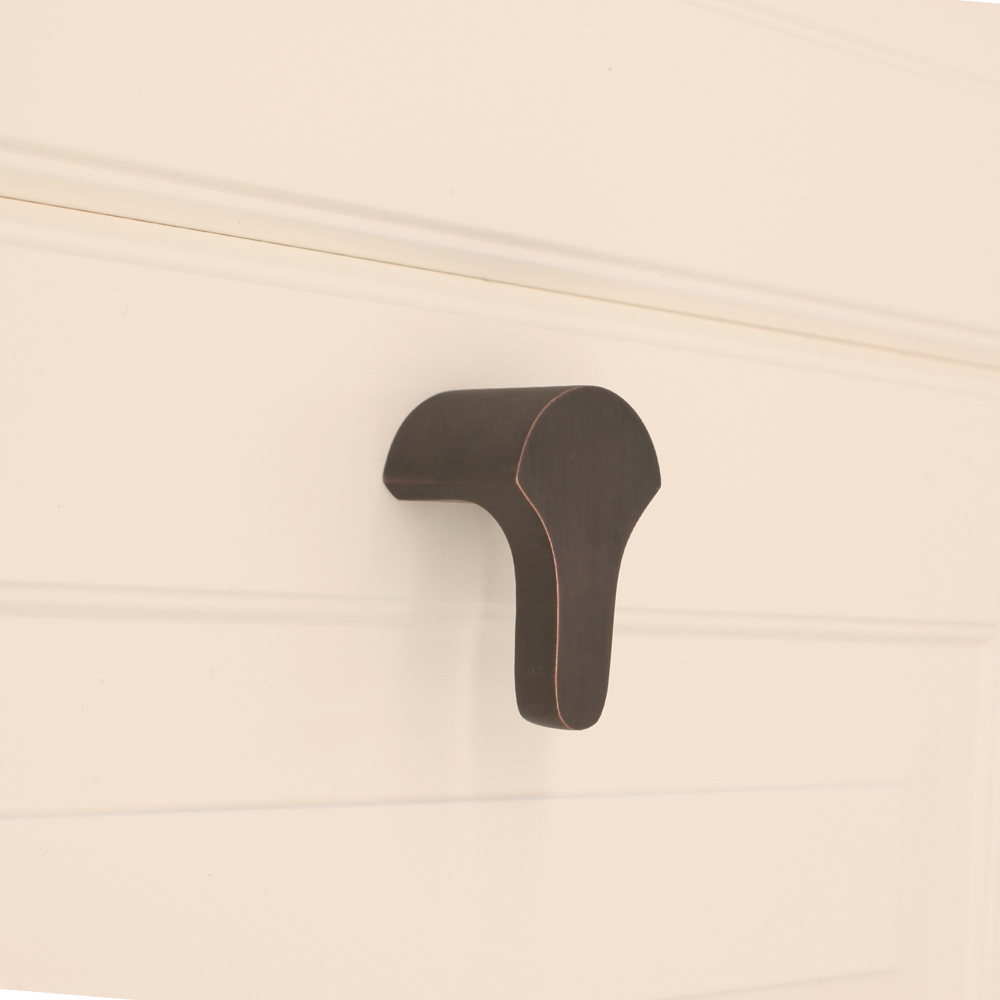 Spira Brass Tulip Aged Bronze Drop Pull Handle Image 4