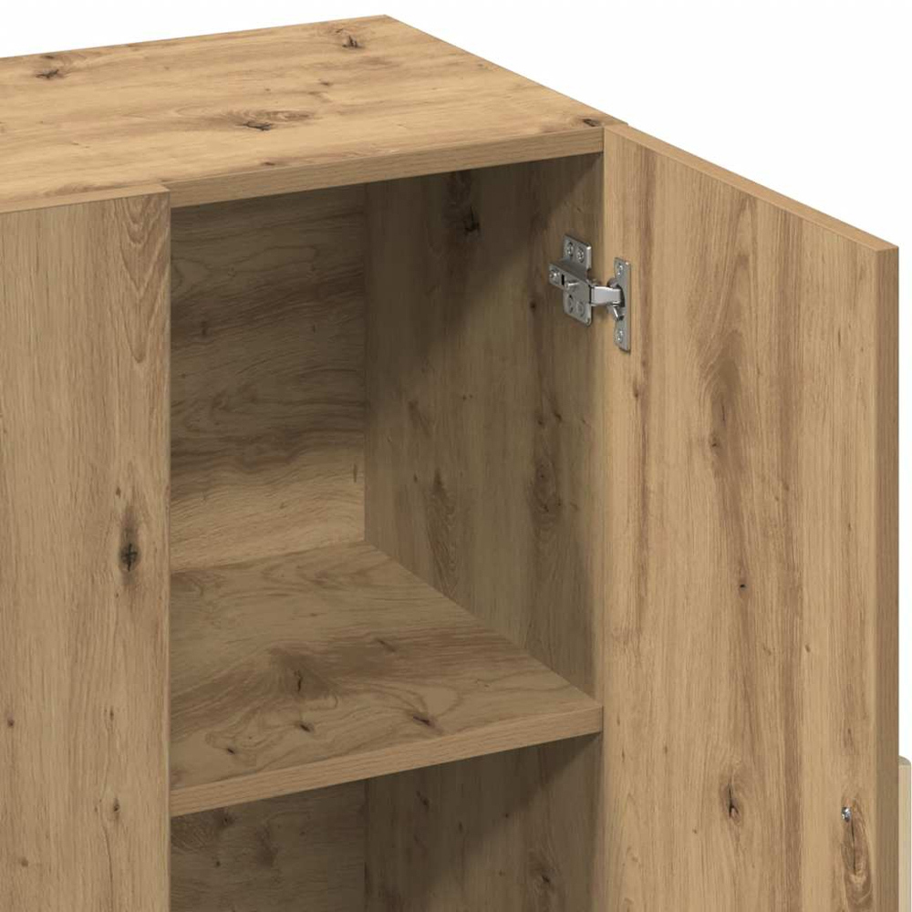 vidaXL 3 Door Artisan Oak Sideboard Image 4