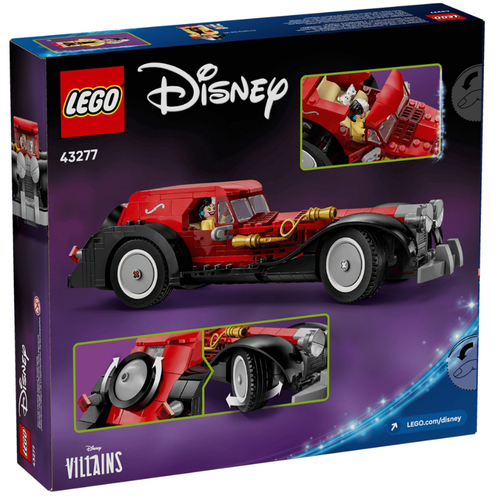 LEGO Disney 43277 Cruella De Vils Cars 378 Pieces Image 5