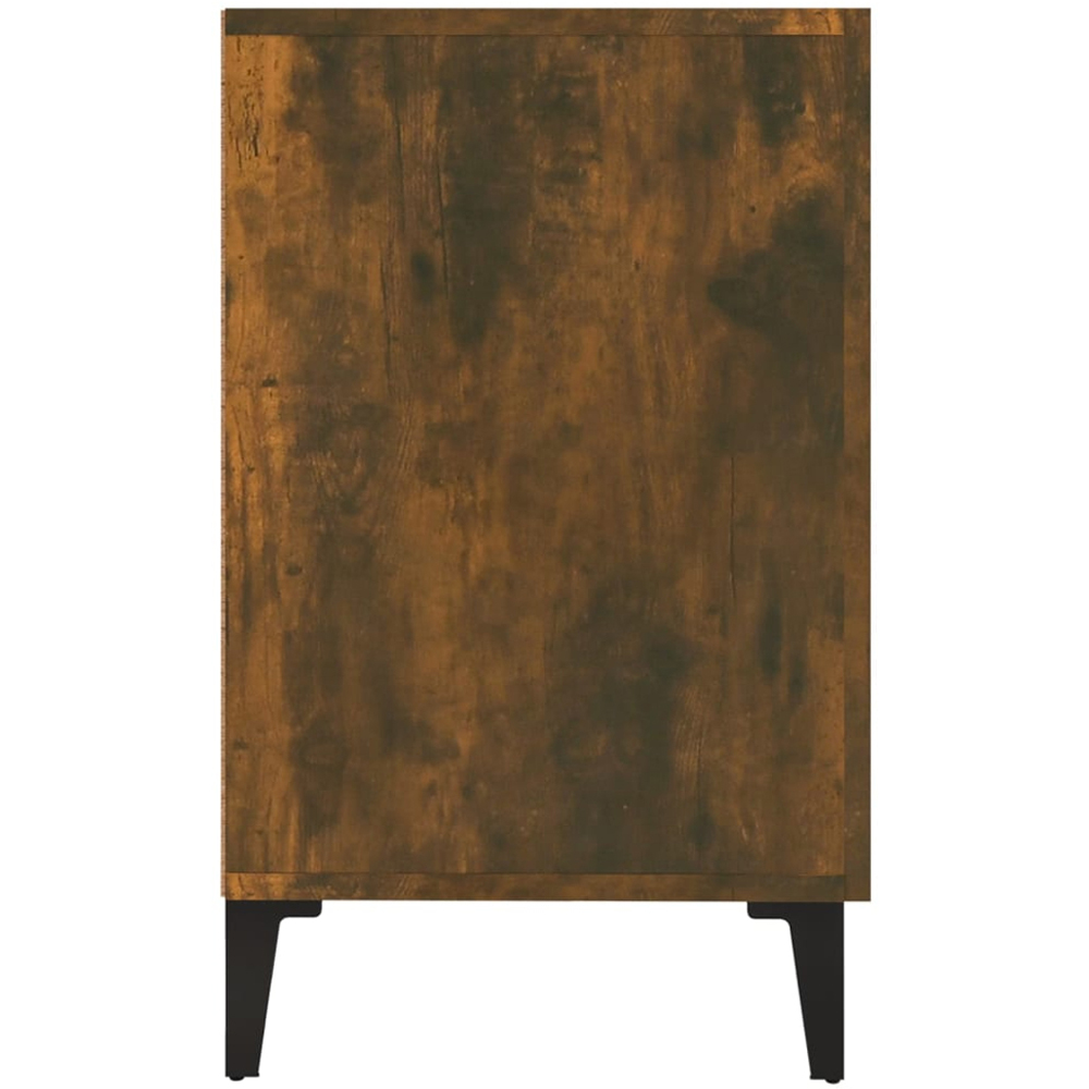 vidaXL 2 Door 2 Drawer Smoked Oak Sideboard Image 5