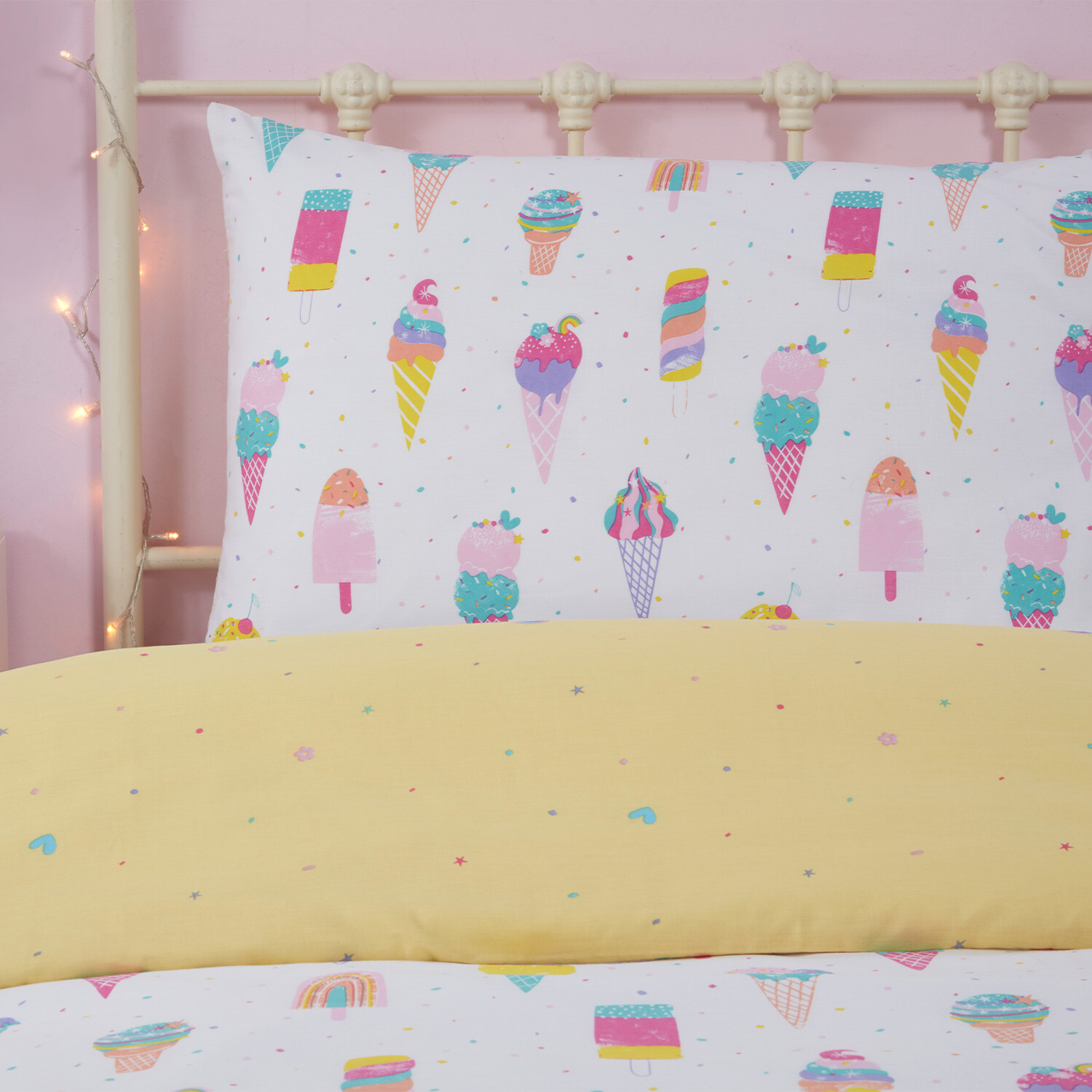Ice Cream Duvet Cover and Pillowcase Set Image 4