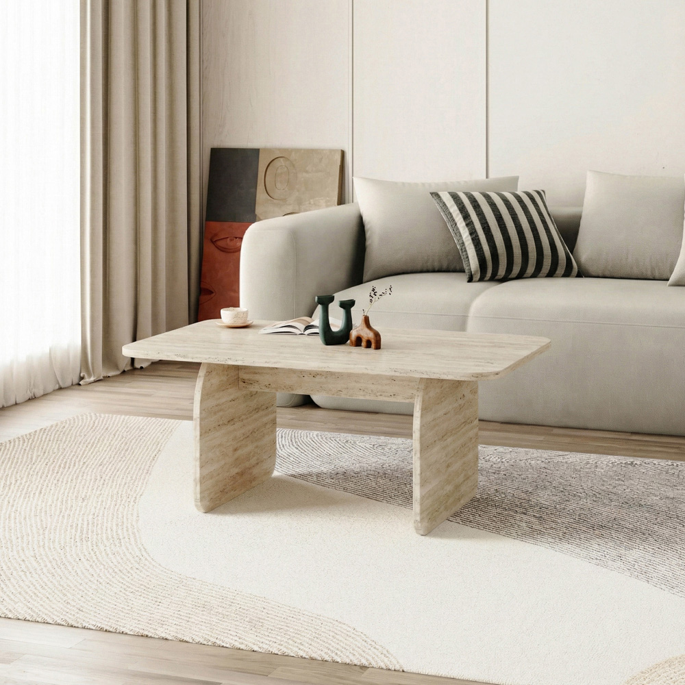 Decortie Pietra Travertine Coffee Table Image 5