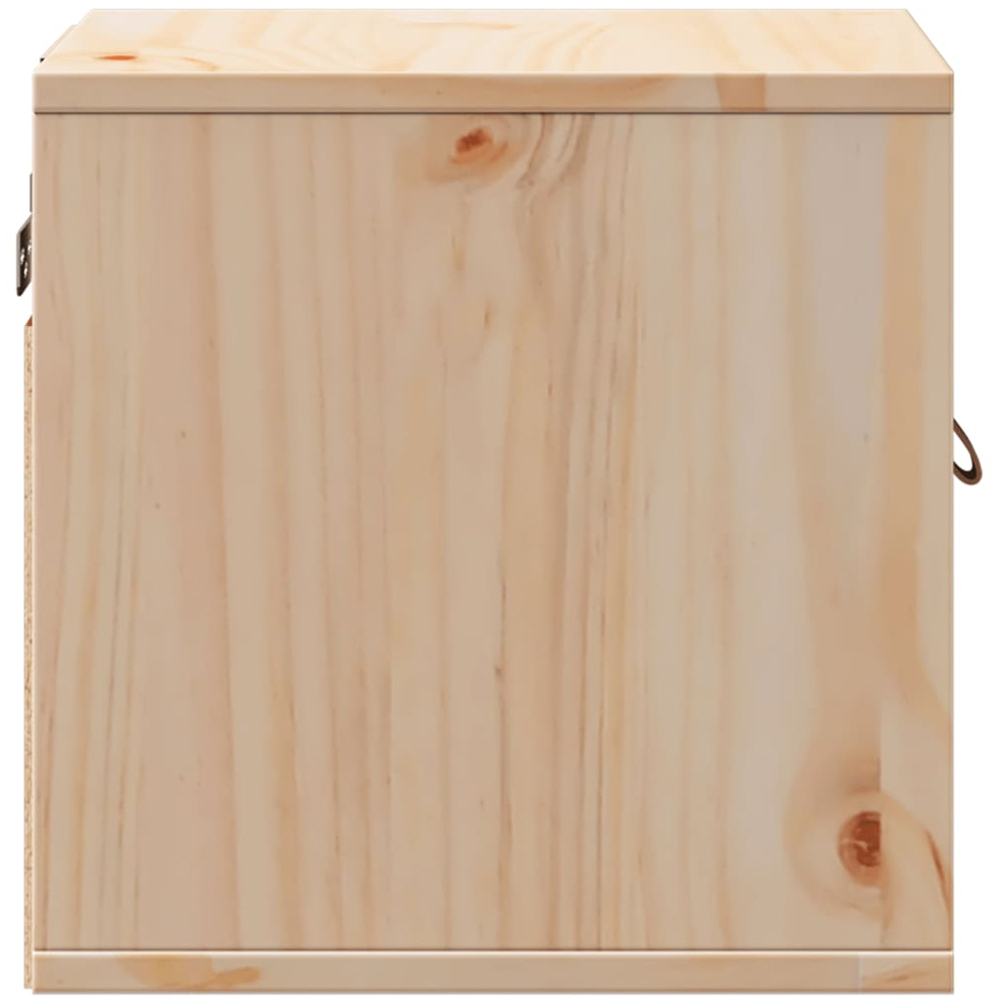 vidaXL Single Door Brown Solid Pine Wood Wall Cabinet Image 6