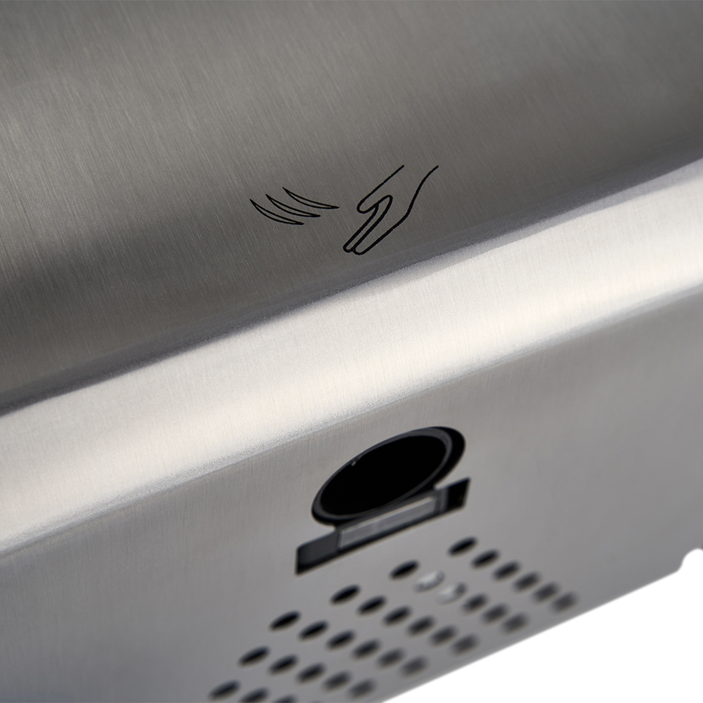 Bremmer Nano Blade Brushed Steel Compact Hand Dryer 1300W Image 5