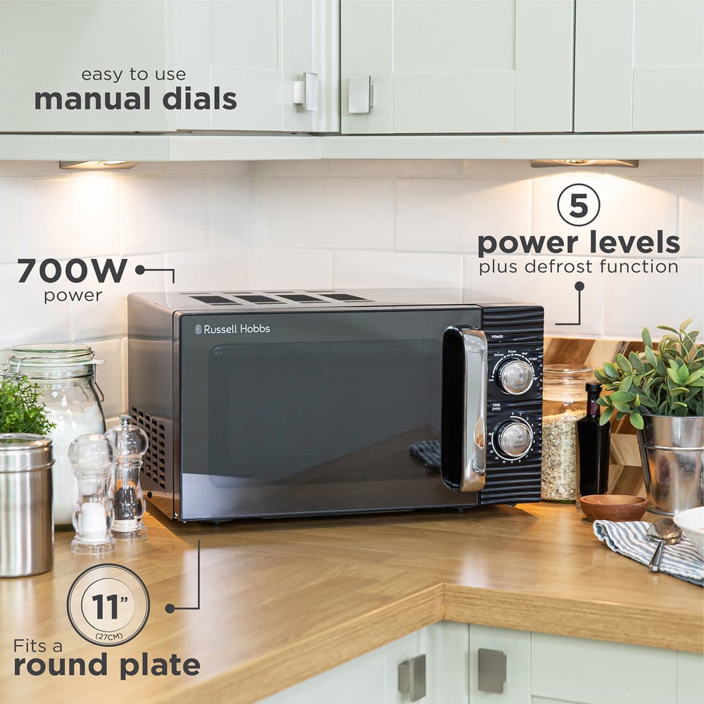 Russell Hobbs Inspire RHM1731B Black 17L Microwave Image 9