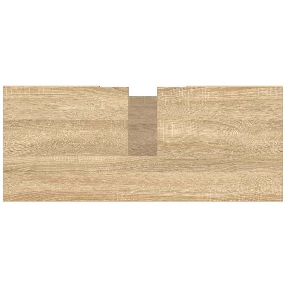 vidaXL Single Door 4 Shelf Sonoma Oak Bathroom Cabinet Image 9
