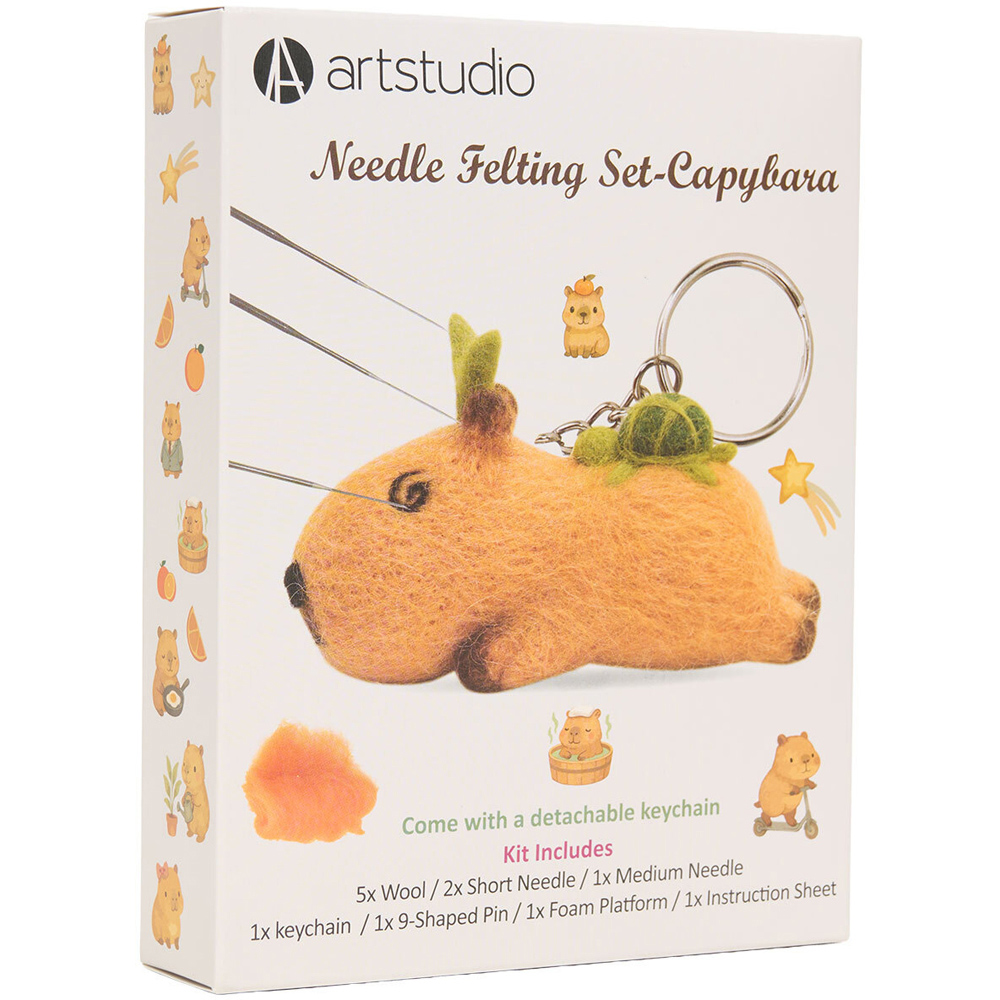 Capybara Needle Felting Set Image 2