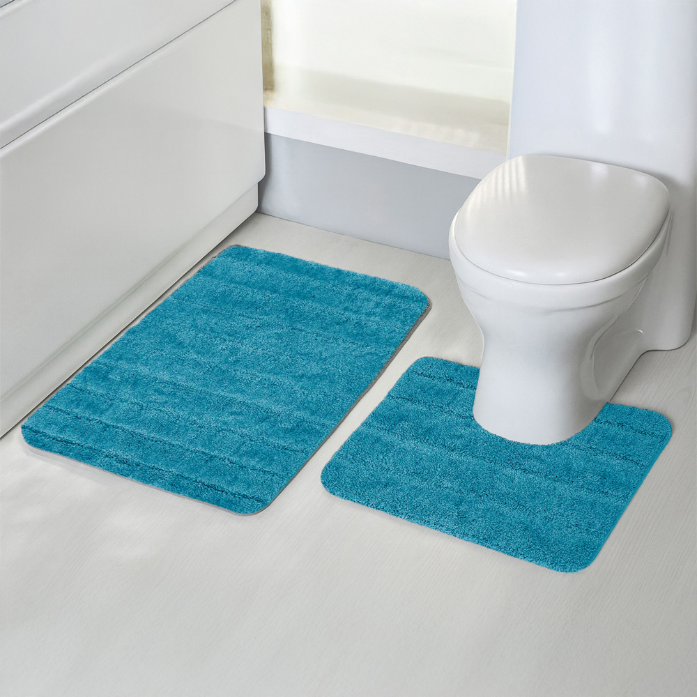 Velosso Lexington Jade Bath Mat Set Image 2