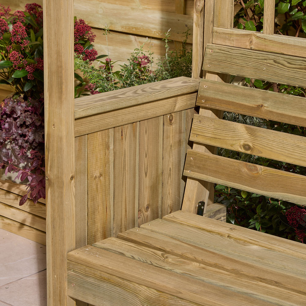 Rowlinson Sherwood 2 Seater 6.9 x 5.2ft Arbour Image 3
