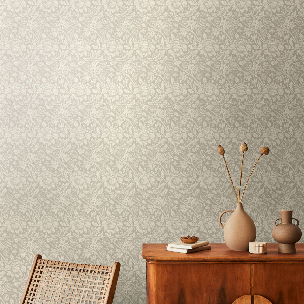 Hoopla Walls Elegance Damask Trail Stone Wallpaper Image 2