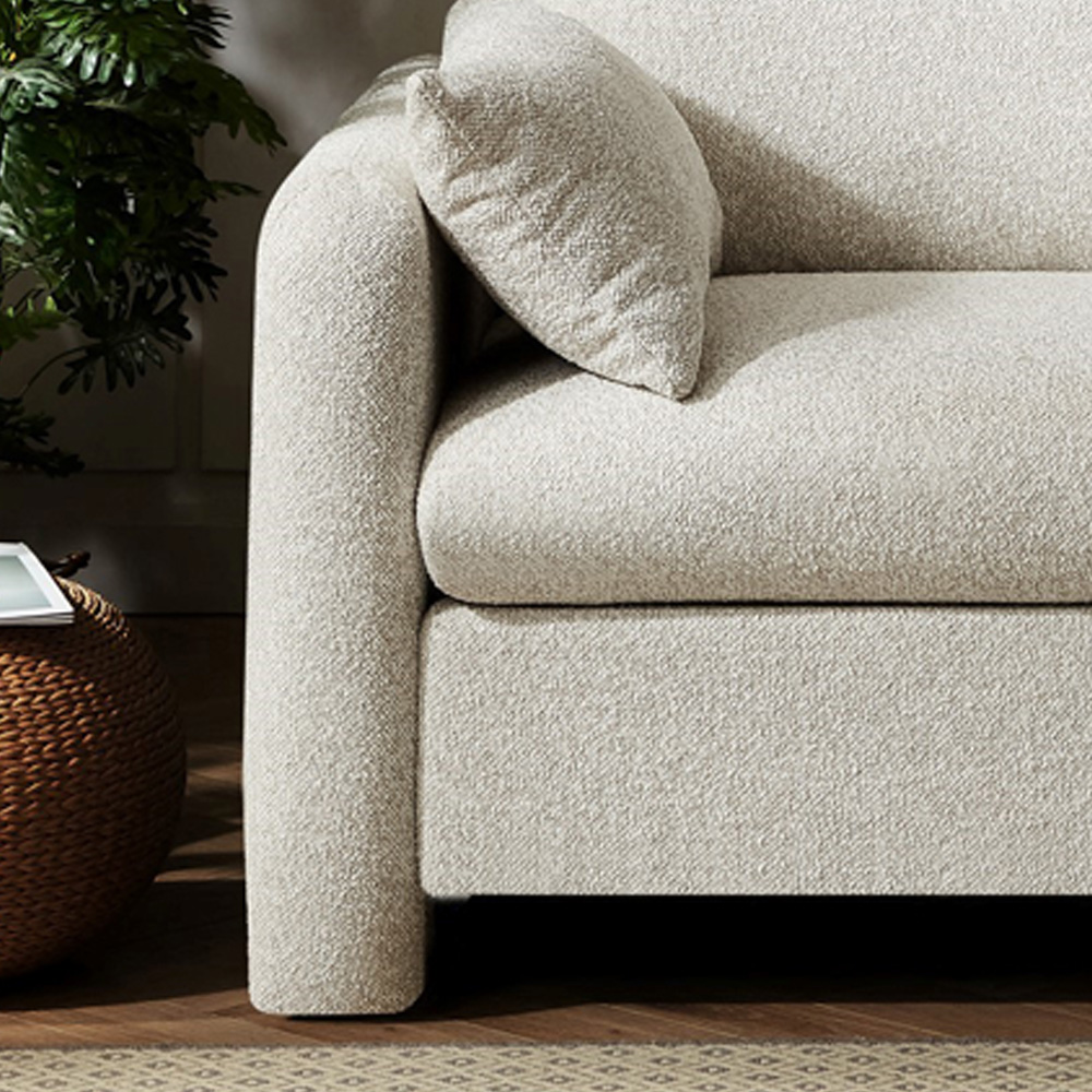 Artemis Home Shorewood Beige Textured Fabric Armchair Image 2