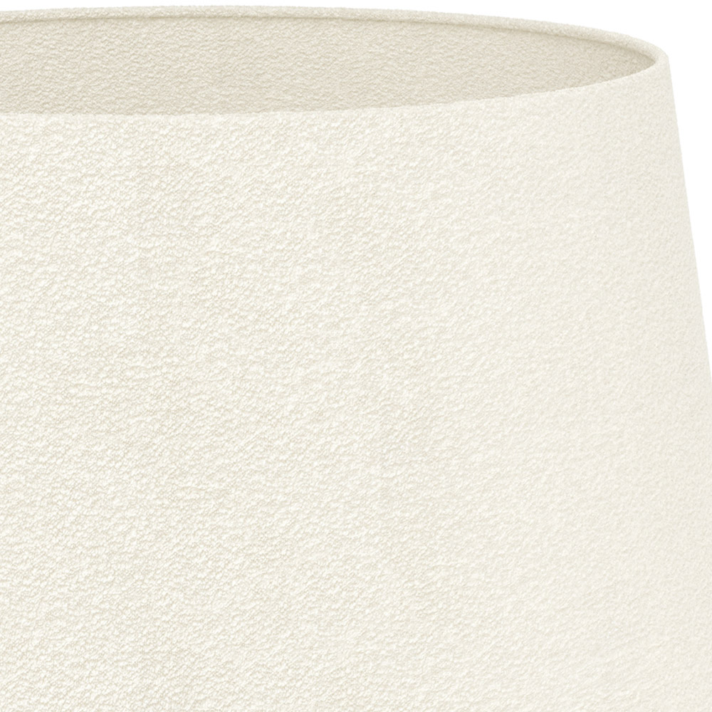 EGLO Febres White Fabric and Black Steel Traditional Floor Lamp Image 3