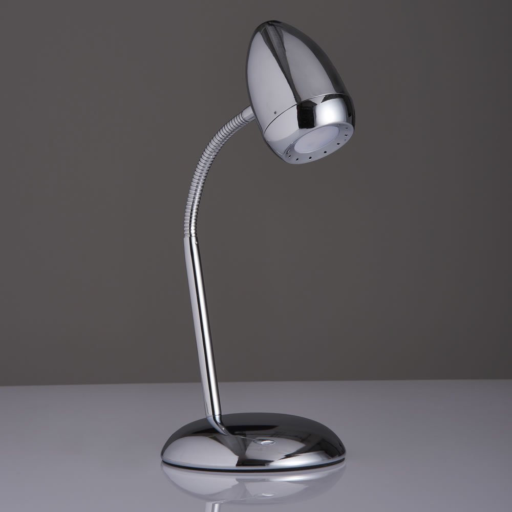 Wilko LED Chrome Task Lamp Wilko