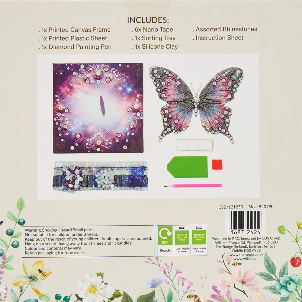Butterfly 3D Diamond Sticker Canvas Kit Image 4