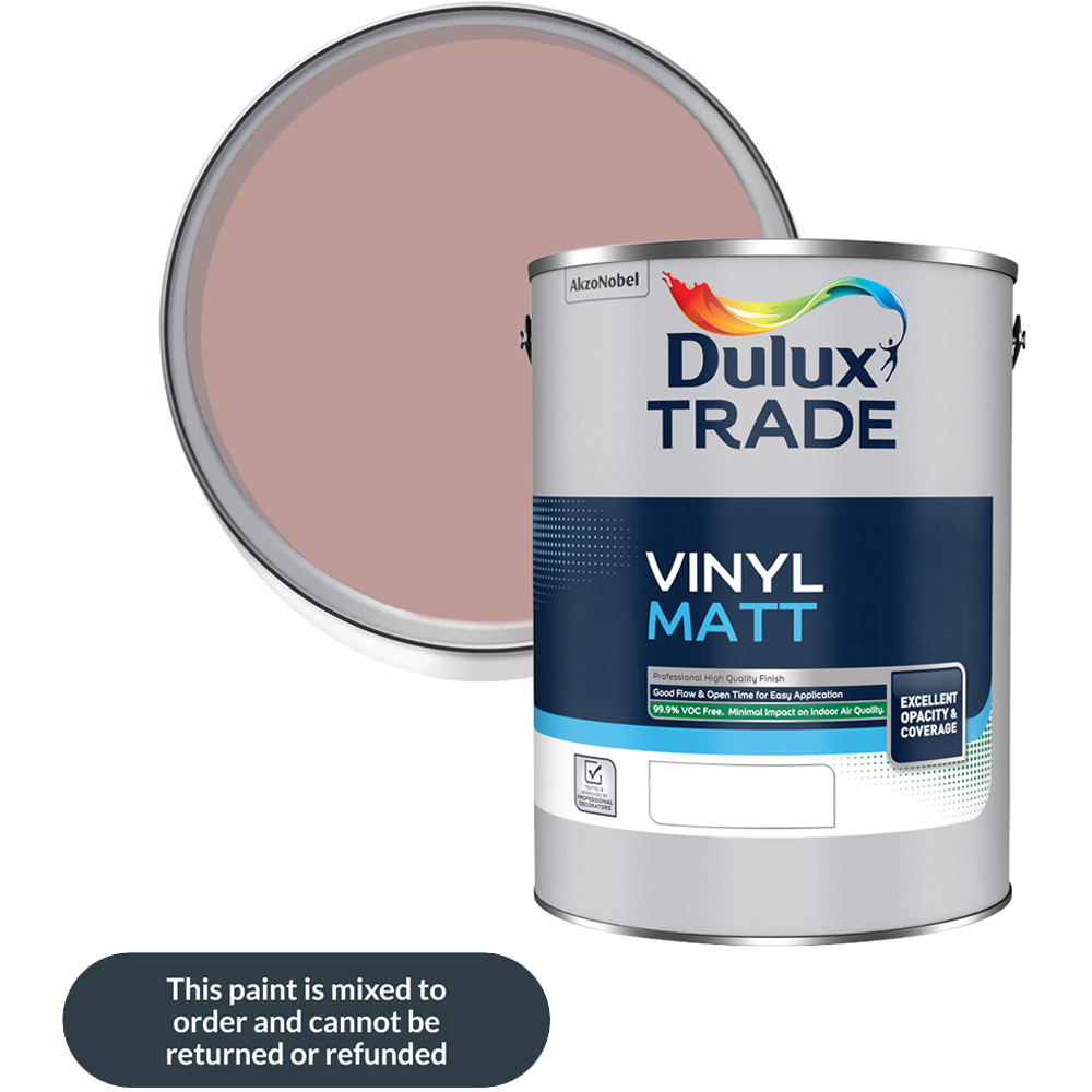 Dulux Trade Pressed Petal Walls and Ceilings Vinyl Matt Paint 5L Image 1