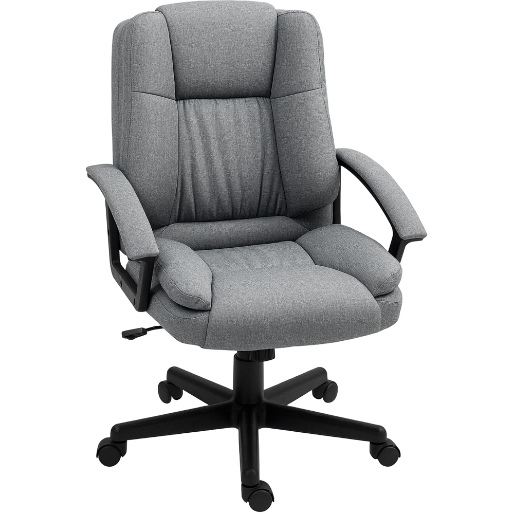 Portland Grey Swivel Mid Back Executive Office Chair Image 2