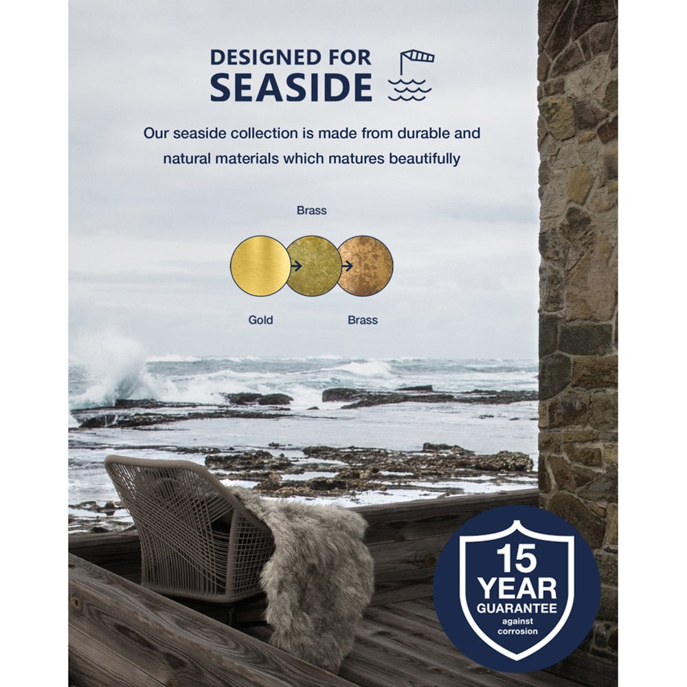 Nordlux Polperro Brass Outdoor Wall Light Image 7