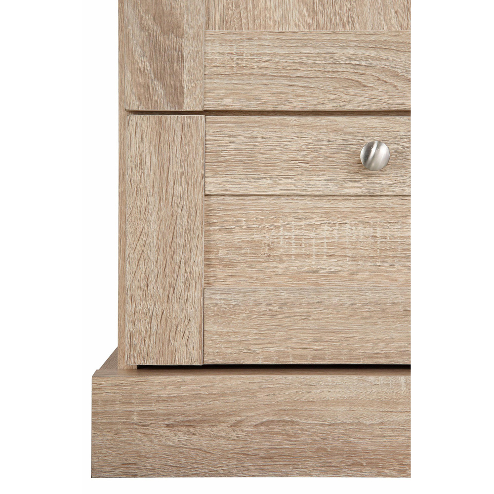 Loft24 Binz 3 Door 2 Drawer Large Oak Storage Cupboard Image 7