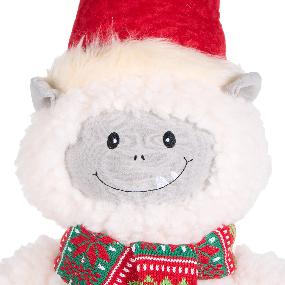 Extendable Christmas Yeti 115cmRed and White Image 4