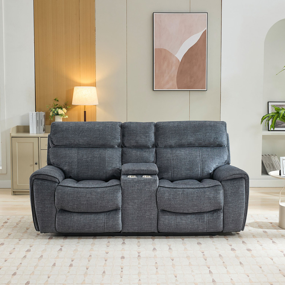 Cancun Reclining Sofa - Grey / 2 Image 9