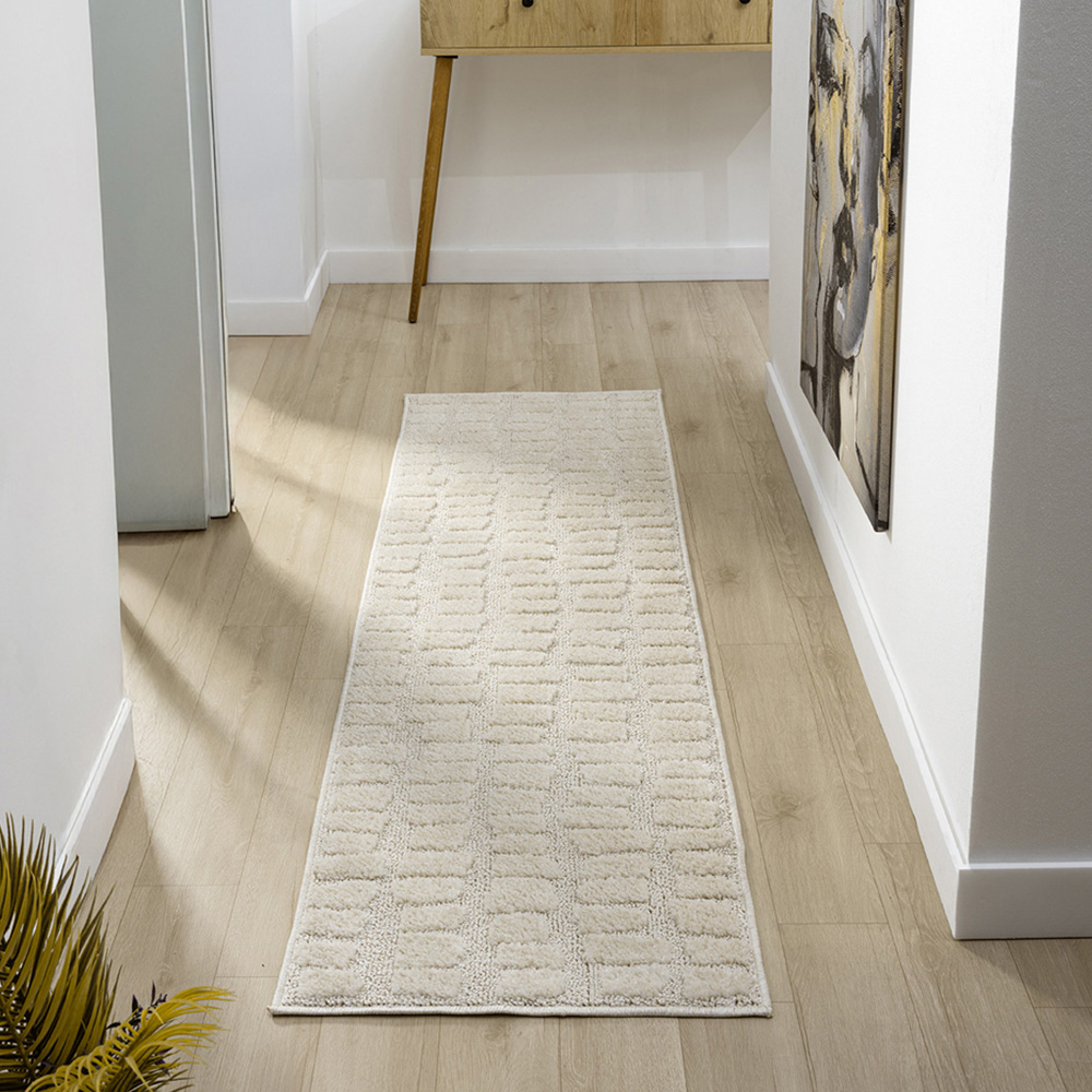 Desire Rugs Isabella Cream Embossed Cobble Rug 160 x 230cm Image 7