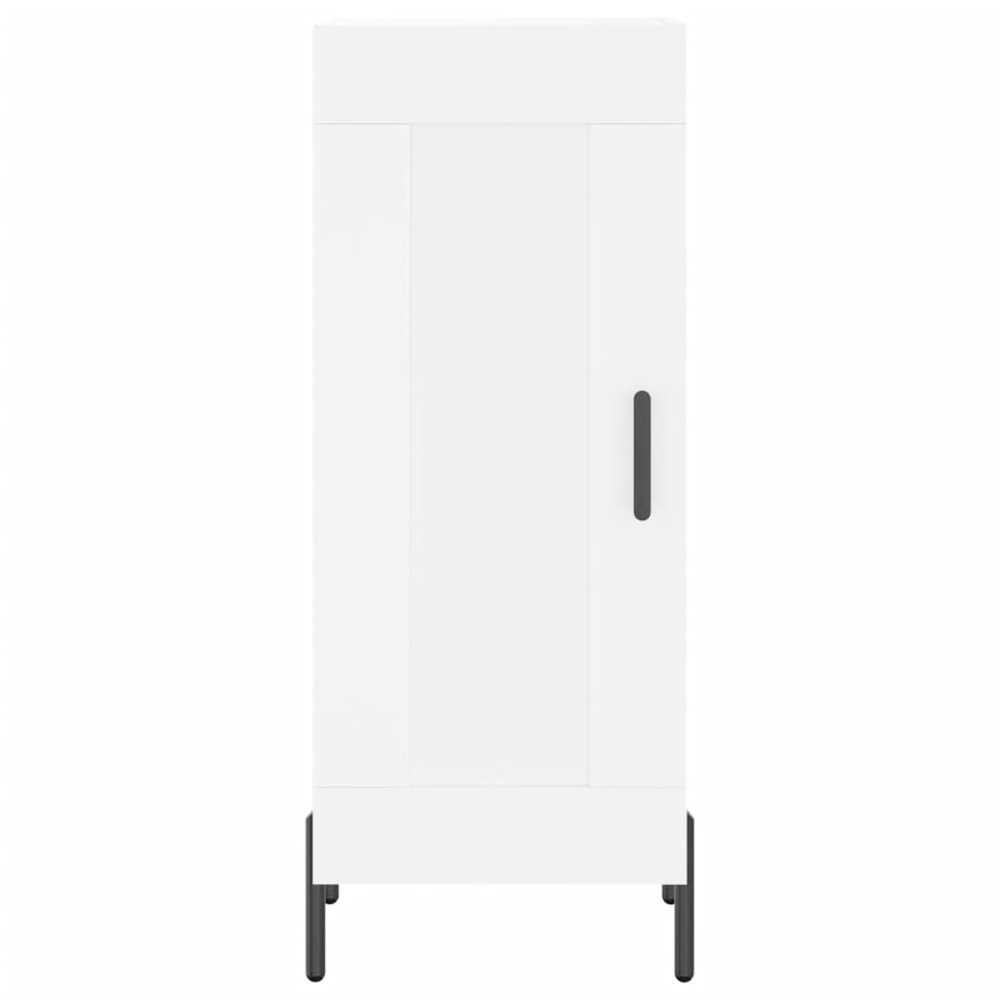 vidaXL 2 Door White Highboard Image 8