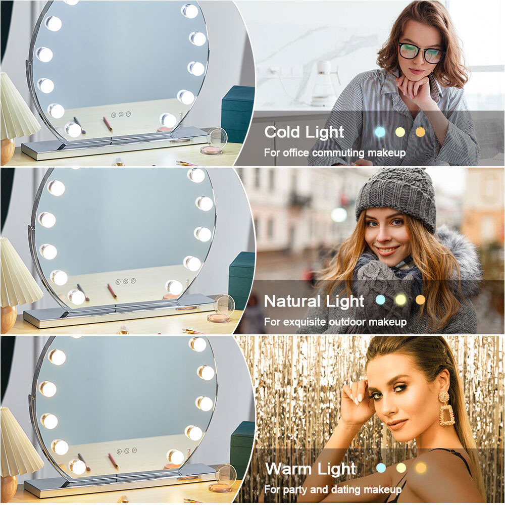 Living and Home LED Makeup Mirror with 3 Modes Image 8