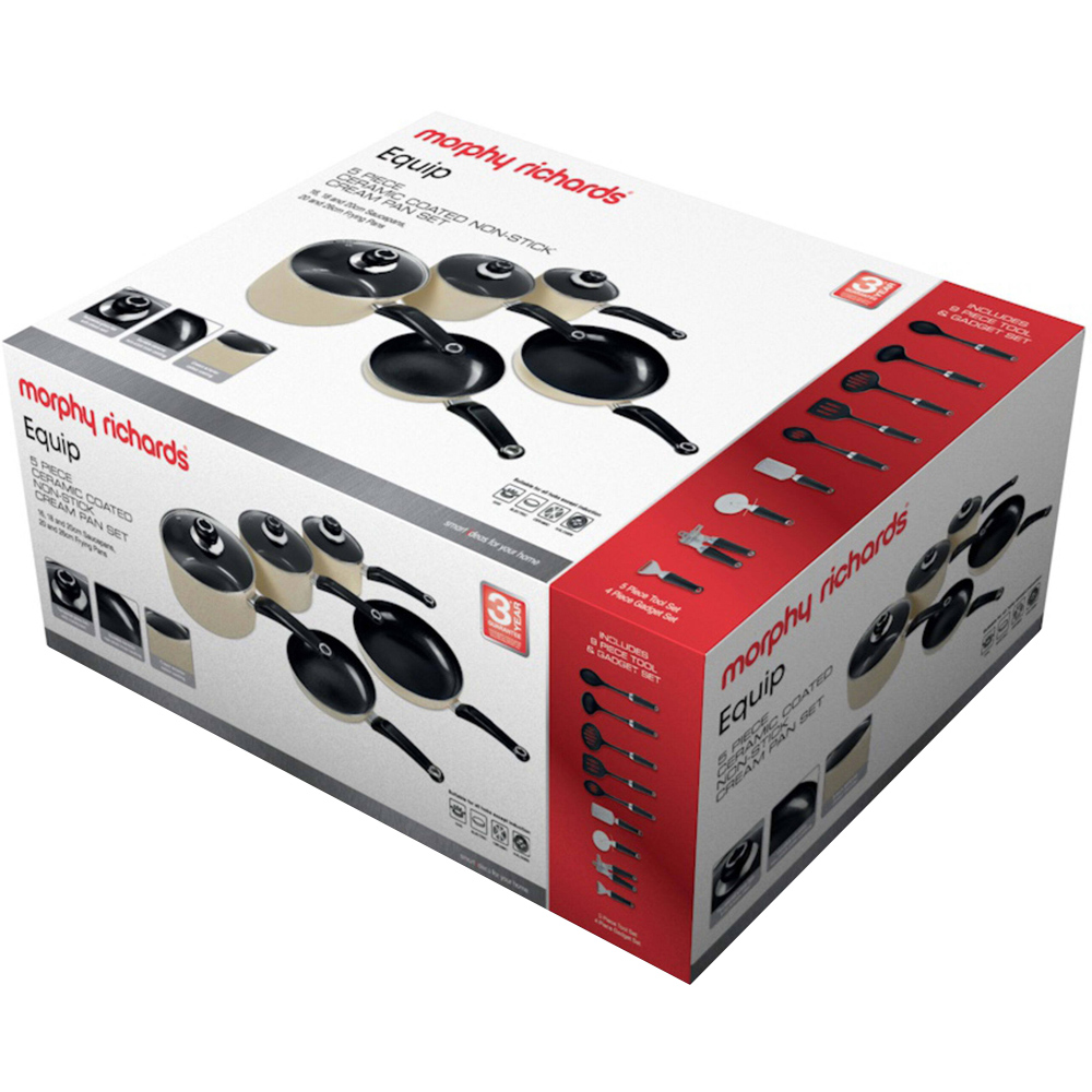 Morphy Richards Equip 14 Piece Cream Pan and Tools Set Image 3