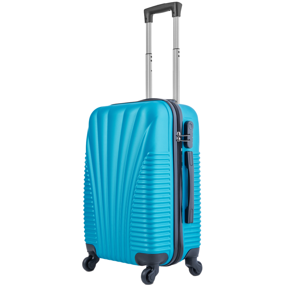 SA Products Turquoise Hardshell Airline Approved Cabin Suitcase Image 1