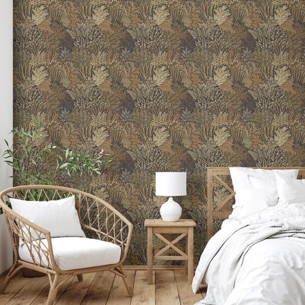 Arthouse Illustrated Foliage Rust Wallpaper Image 2
