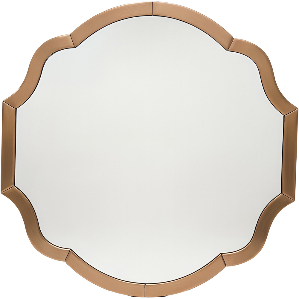 Antique Crest Bevelled Mirror Bronze Image 2