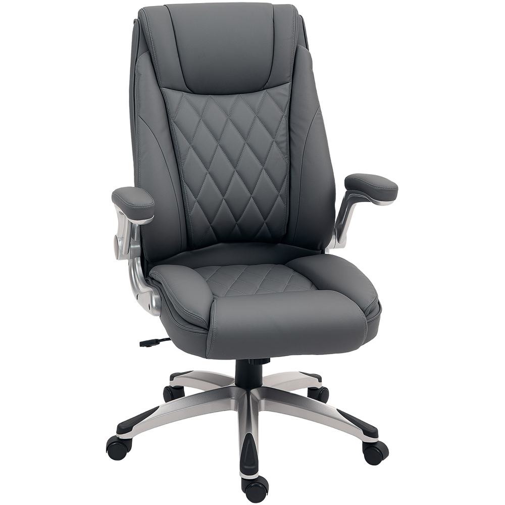 Portland Dark Grey Swivel High Back Executive Office Chair Image 2