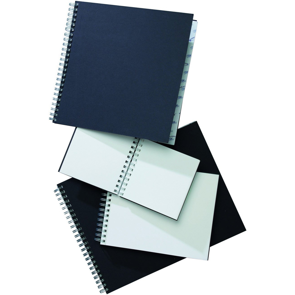 Winsor and Newton Wire Bound Hard Back Sketch Book - Blue / A5 Image