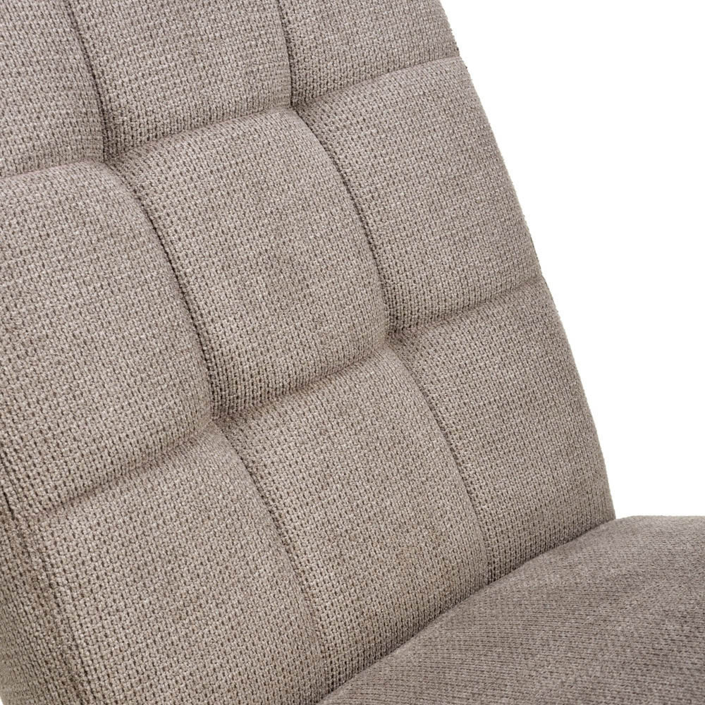 Portland Harlow Light Brown Flax Natural Legs Waffle Back Dining Chair Image 7